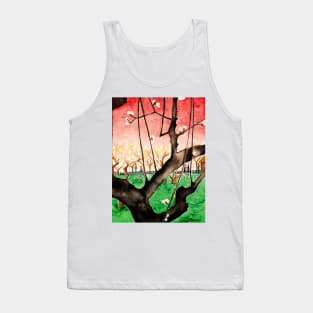 Watercolor - Japanese hanami Tank Top